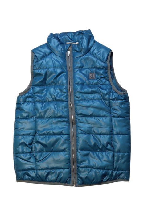 A Blue Puffer/Quilted Coats & Outerwear from Calvin Klein in size 5T for boy. (Front View)