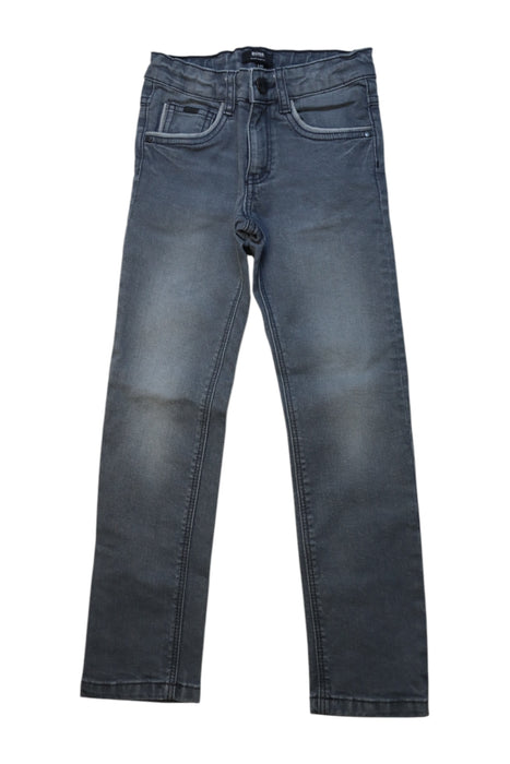 A Grey Jeans from Boss in size 8Y for neutral. (Front View)