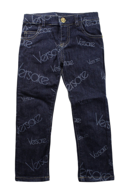 A Blue Jeans from Young Versace in size 4T for neutral. (Front View)