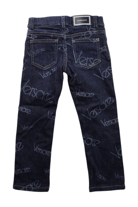 A Blue Jeans from Young Versace in size 4T for neutral. (Back View)