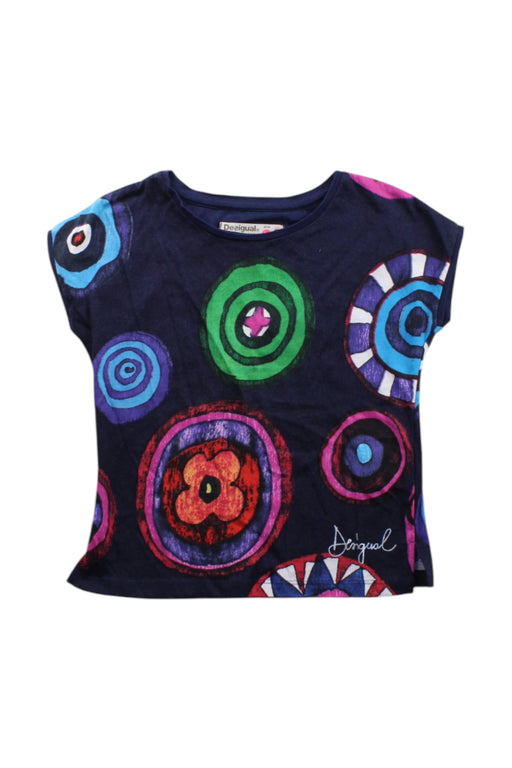A Multicolour Short Sleeve Tops from Desigual in size 3T for girl. (Front View)