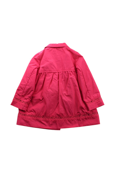 A Pink Coats from Armani in size 2T for girl. (Back View)