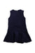 A Navy Sleeveless Dresses from Ferrari in size 4T for girl. (Back View)