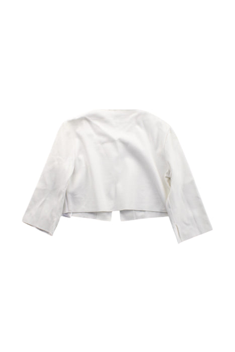 A White Cardigans from Il Gufo in size 4T for girl. (Back View)