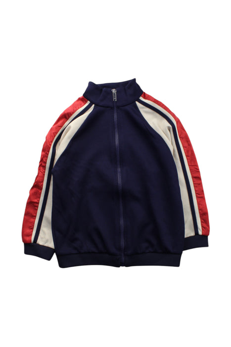 A Navy Zippered Sweatshirts from Gucci in size 4T for neutral. (Front View)