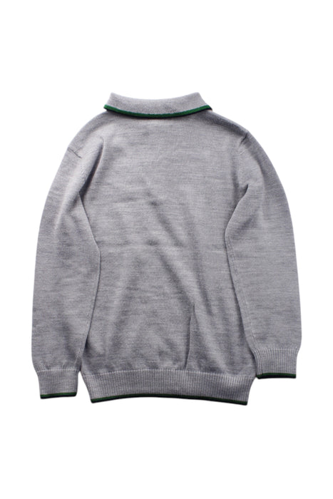 A Grey Long Sleeve Polos from Nicholas & Bears in size 6T for boy. (Back View)