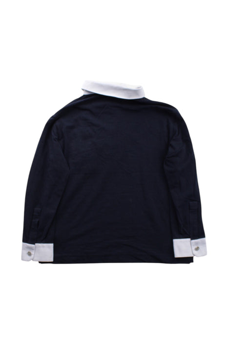 A Navy Long Sleeve Polos from Nicholas & Bears in size 6T for boy. (Back View)