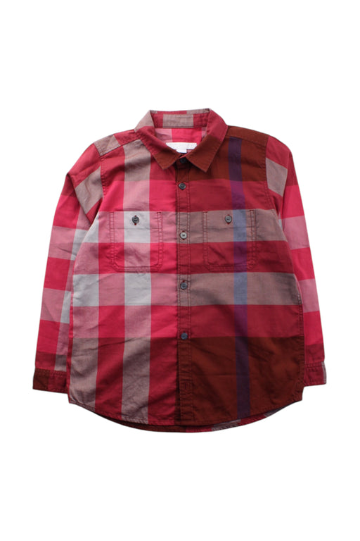 A Multicolour Long Sleeve Shirts from Burberry in size 6T for boy. (Front View)