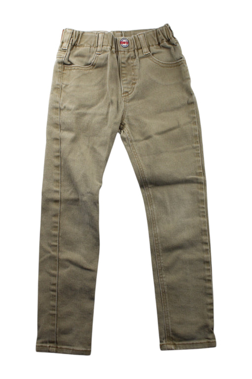 A Green Casual Pants from EDWIN in size 7Y for neutral. (Front View)
