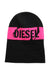 A Black Beanies from Diesel in size O/S for neutral. (Front View)