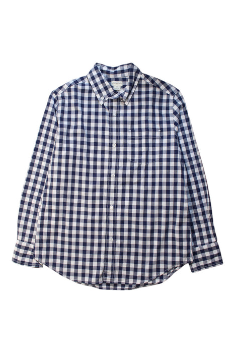 A Blue Long Sleeve Shirts from Crewcuts in size 10Y for neutral. (Front View)
