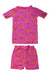 A Pink Shorts Sets from Hanna Andersson in size 2T for girl. (Back View)