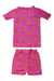 A Pink Shorts Sets from Hanna Andersson in size 2T for girl. (Back View)