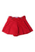 A Red Skorts from Jacadi in size 6T for girl. (Front View)