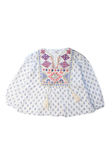 A Multicolour Long Sleeve Tops from Bonne Mere in size 6T for girl. (Front View)