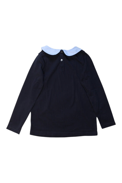 A Black Long Sleeve Tops from Jacadi in size 6T for girl. (Back View)