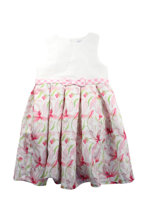 A Multicolour Sleeveless Dresses from Mama Luma in size 9Y for girl. (Front View)