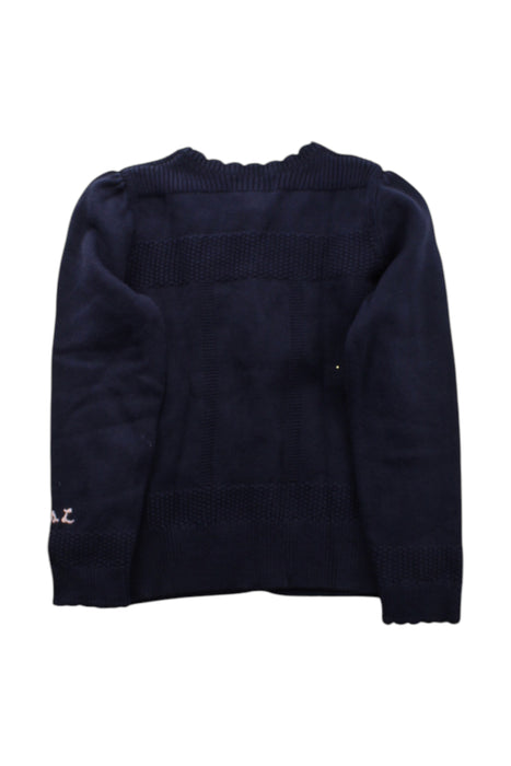 A Navy Cardigans from Polo Ralph Lauren in size 6T for girl. (Back View)