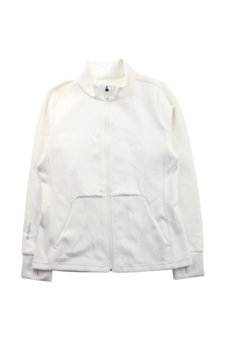 A White Zippered Sweatshirts from Moody Tiger in size 7Y for neutral. (Front View)