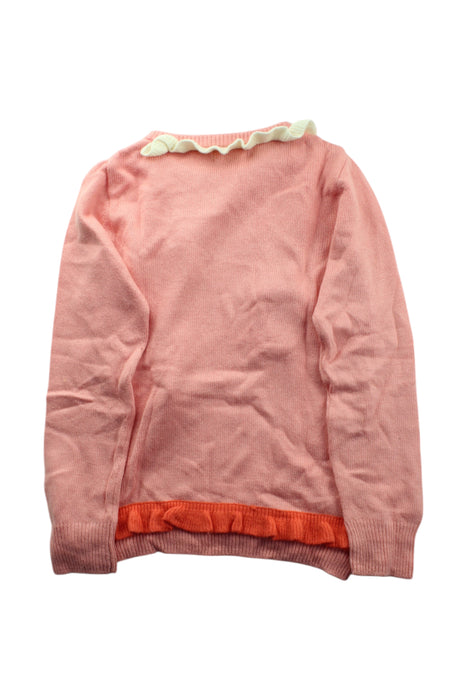 A Pink Long Sleeve Tops from Momonittu in size 10Y for girl. (Back View)
