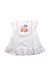 A White Short Sleeve Dresses from Miki House in size 5T for girl. (Front View)