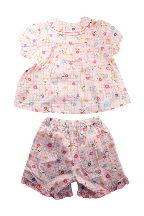A Multicolour Shorts Sets from Miki House in size 7Y for girl. (Back View)