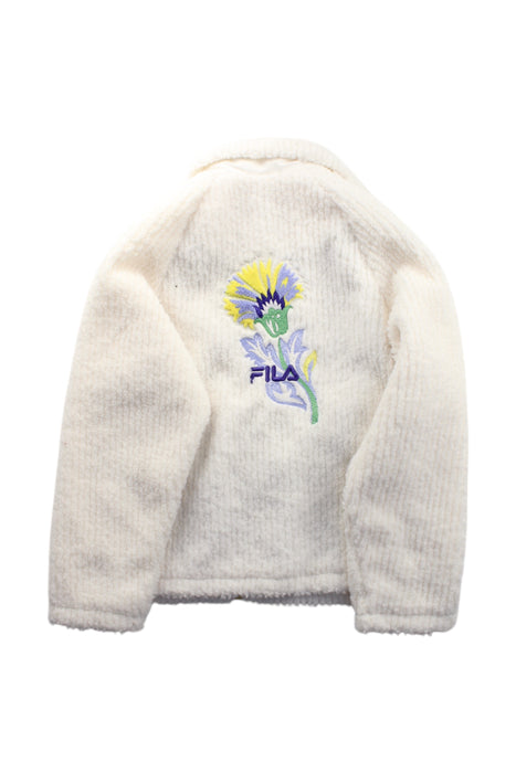 A White Puffer/Quilted Coats & Outerwear from Fila in size 10Y for neutral. (Back View)