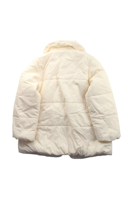 A White Puffer/Quilted Coats & Outerwear from Miki House in size 7Y for girl. (Back View)