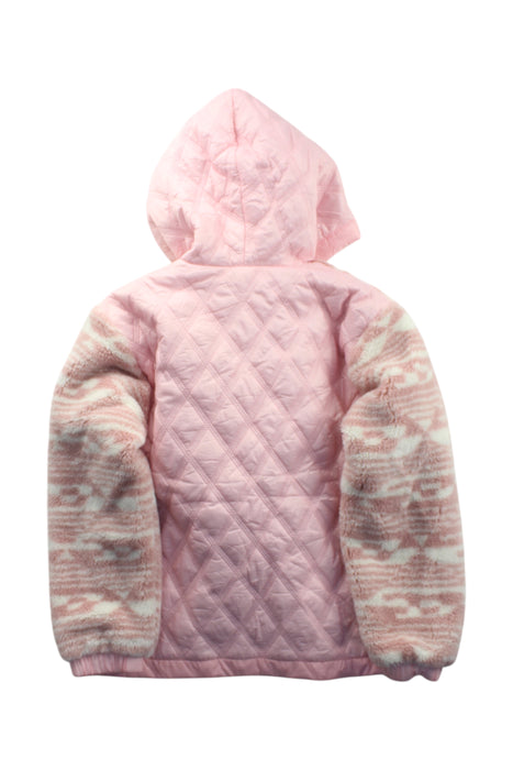 A Pink Puffer/Quilted Coats & Outerwear from Diesel in size 8Y for girl. (Back View)