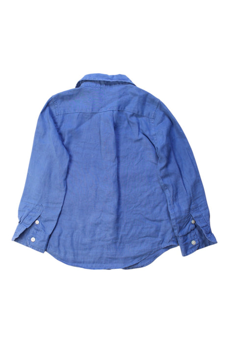 A Blue Long Sleeve Shirts from Janie & Jack in size 4T for boy. (Back View)