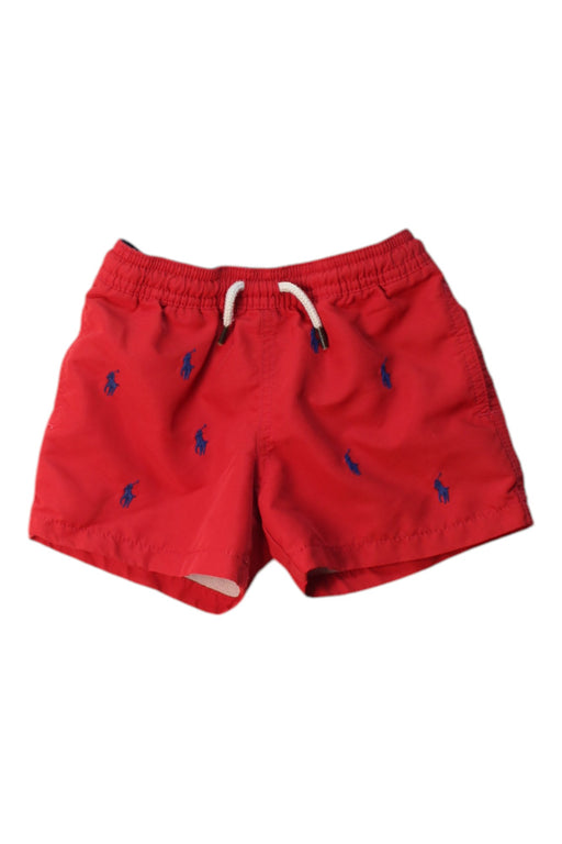 A Red Swim Shorts from Ralph Lauren in size 2T for boy. (Front View)