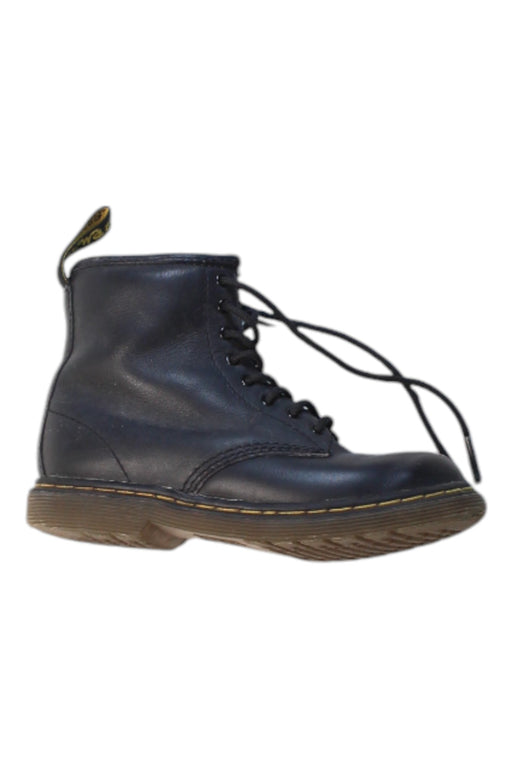 A Black Casual Boots from Dr. Martens in size 4T for boy. (Front View)