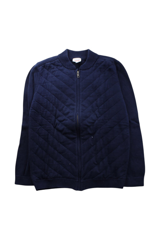 A Navy Puffer/Quilted Jackets from Seed in size 10Y for neutral. (Front View)