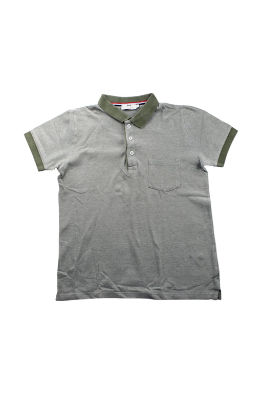 A Grey Short Sleeve Polos from Cyrillus in size 12Y for boy. (Front View)