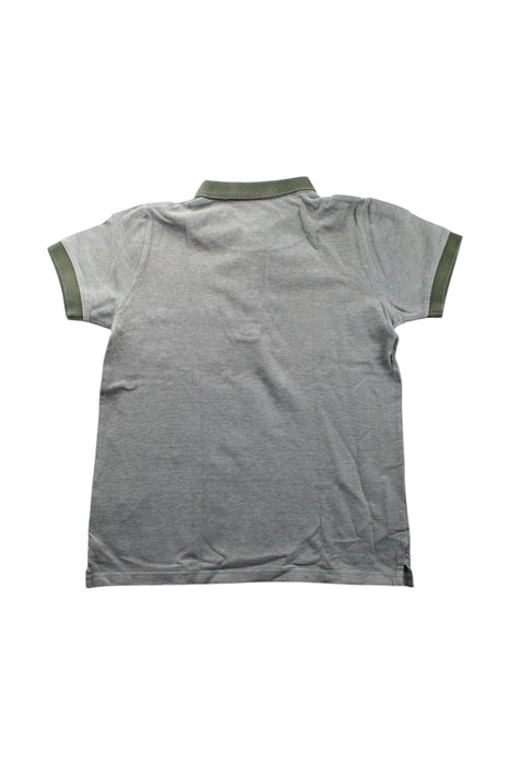 A Grey Short Sleeve Polos from Cyrillus in size 12Y for boy. (Back View)