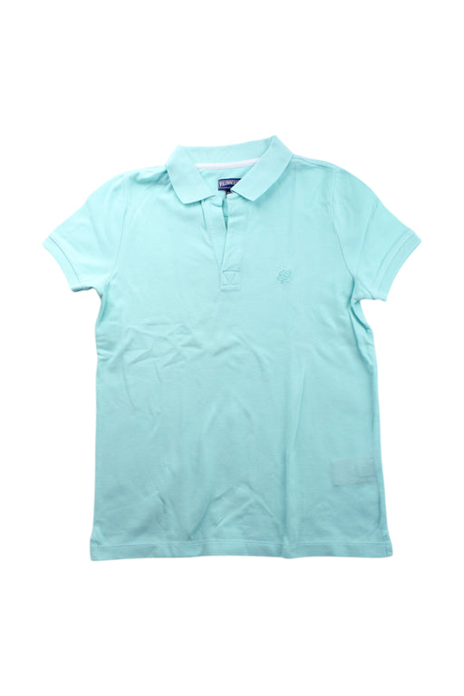 A Blue Short Sleeve Polos from Vilebrequin in size 12Y for boy. (Front View)