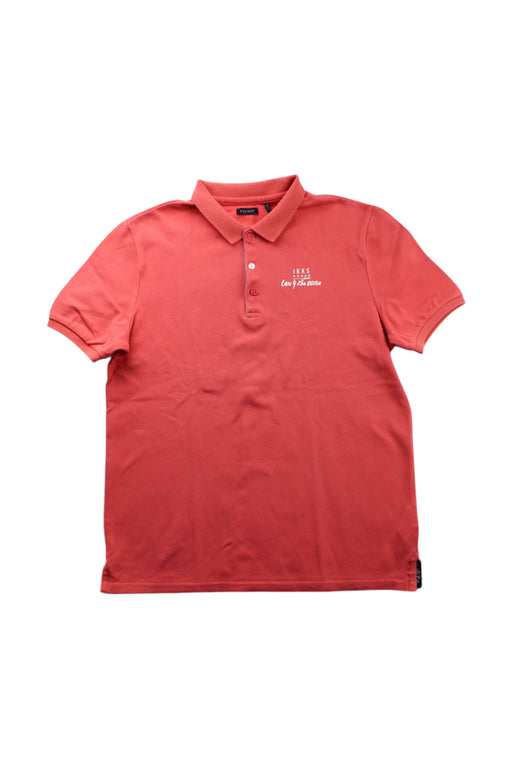 A Red Short Sleeve Polos from IKKS in size 12Y for boy. (Front View)