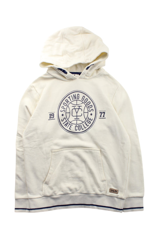 A White Hooded Sweatshirts from Cyrillus in size 10Y for neutral. (Front View)