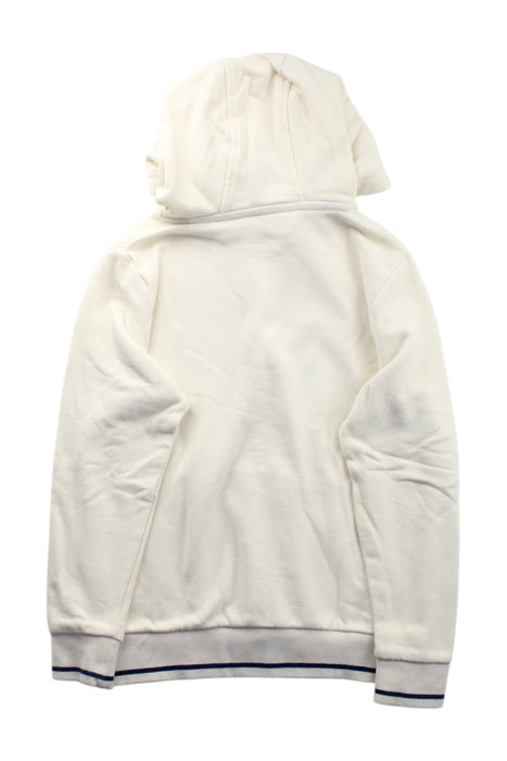 A White Hooded Sweatshirts from Cyrillus in size 10Y for neutral. (Back View)