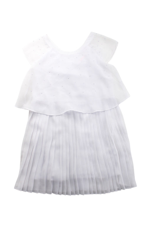 A White Sleeveless Dresses from Billieblush in size 6T for girl. (Front View)