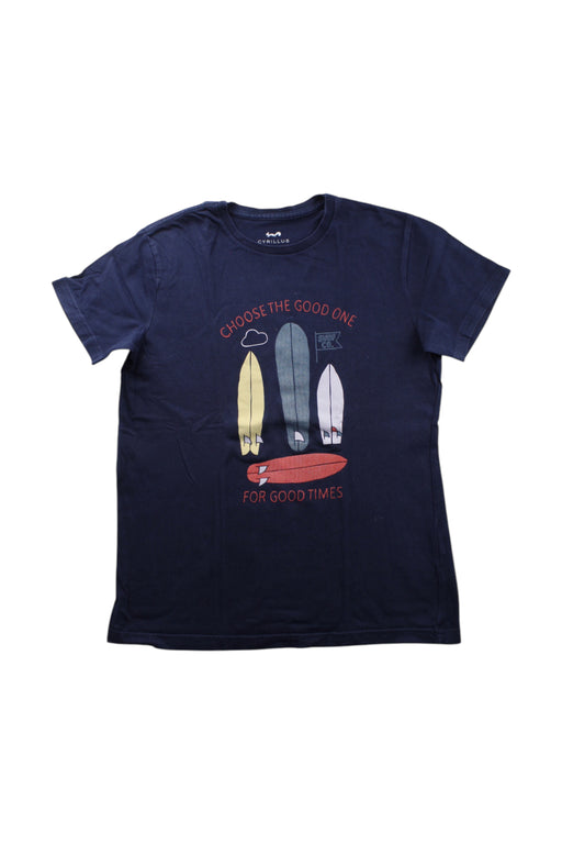 A Navy Short Sleeve T Shirts from Cyrillus in size 12Y for neutral. (Front View)