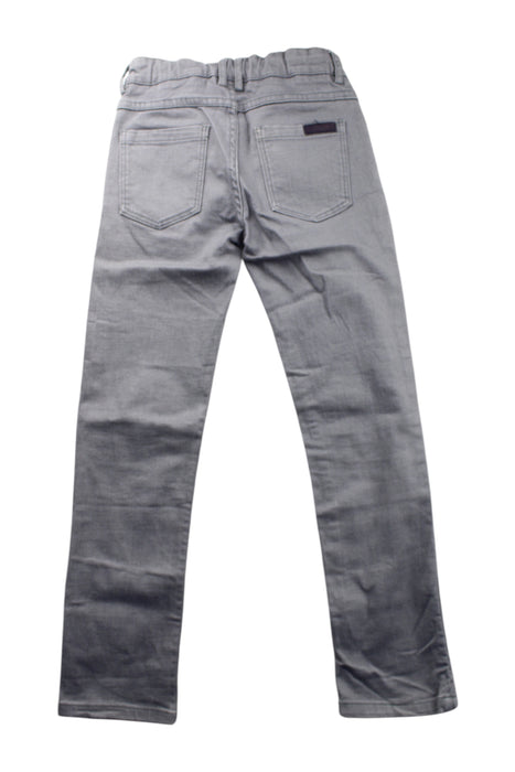 A Grey Casual Pants from Jacadi in size 8Y for boy. (Back View)