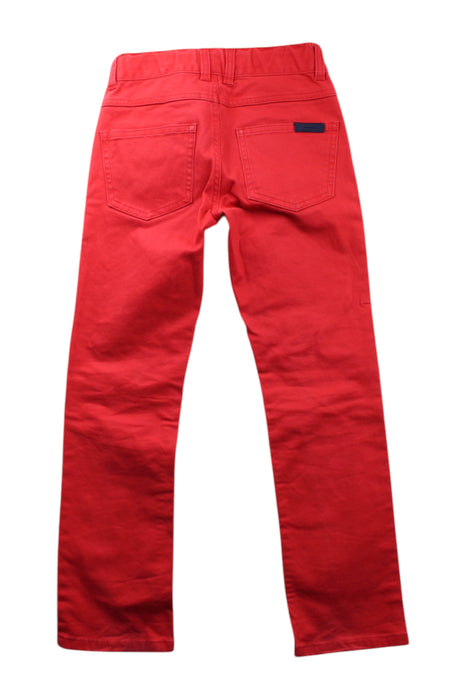 A Red Casual Pants from Jacadi in size 8Y for girl. (Back View)