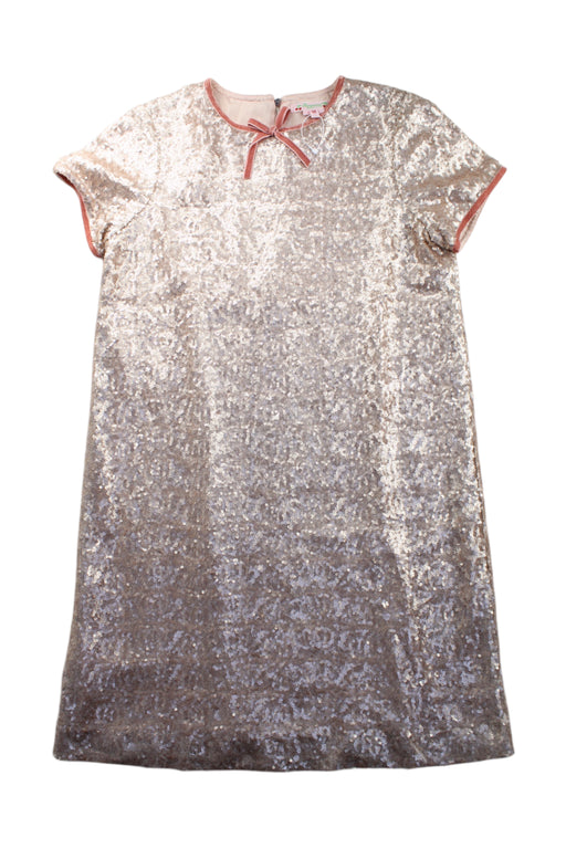 A Silver Short Sleeve Dresses from Bonpoint in size 14Y for girl. (Front View)