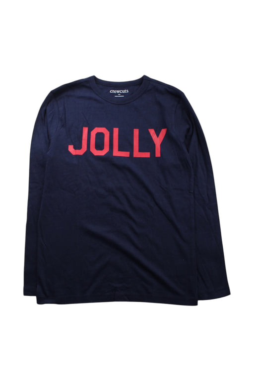 A Navy Long Sleeve T Shirts from Crewcuts in size 10Y for neutral. (Front View)