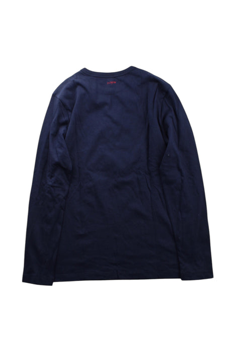 A Navy Long Sleeve T Shirts from Crewcuts in size 10Y for neutral. (Back View)