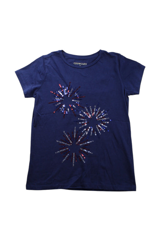 A Navy Short Sleeve T Shirts from Crewcuts in size 10Y for girl. (Front View)