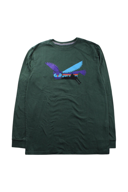 A Green Long Sleeve T Shirts from Patagonia in size 14Y for neutral. (Front View)