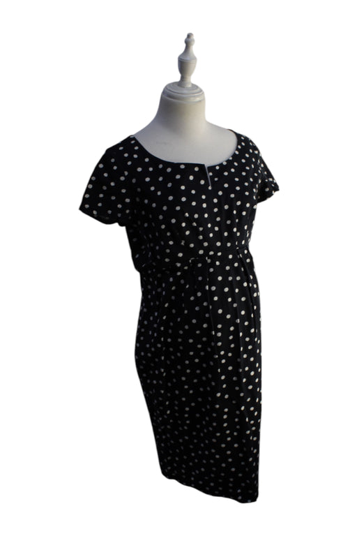 A Black Short Sleeve Dresses from Seraphine in size Maternity-M for maternity. (Front View)