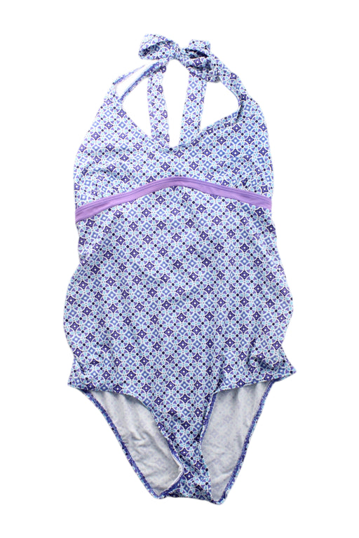 A Blue Swimsuits from Jojo Maman Bébé in size Maternity-S for maternity. (Front View)